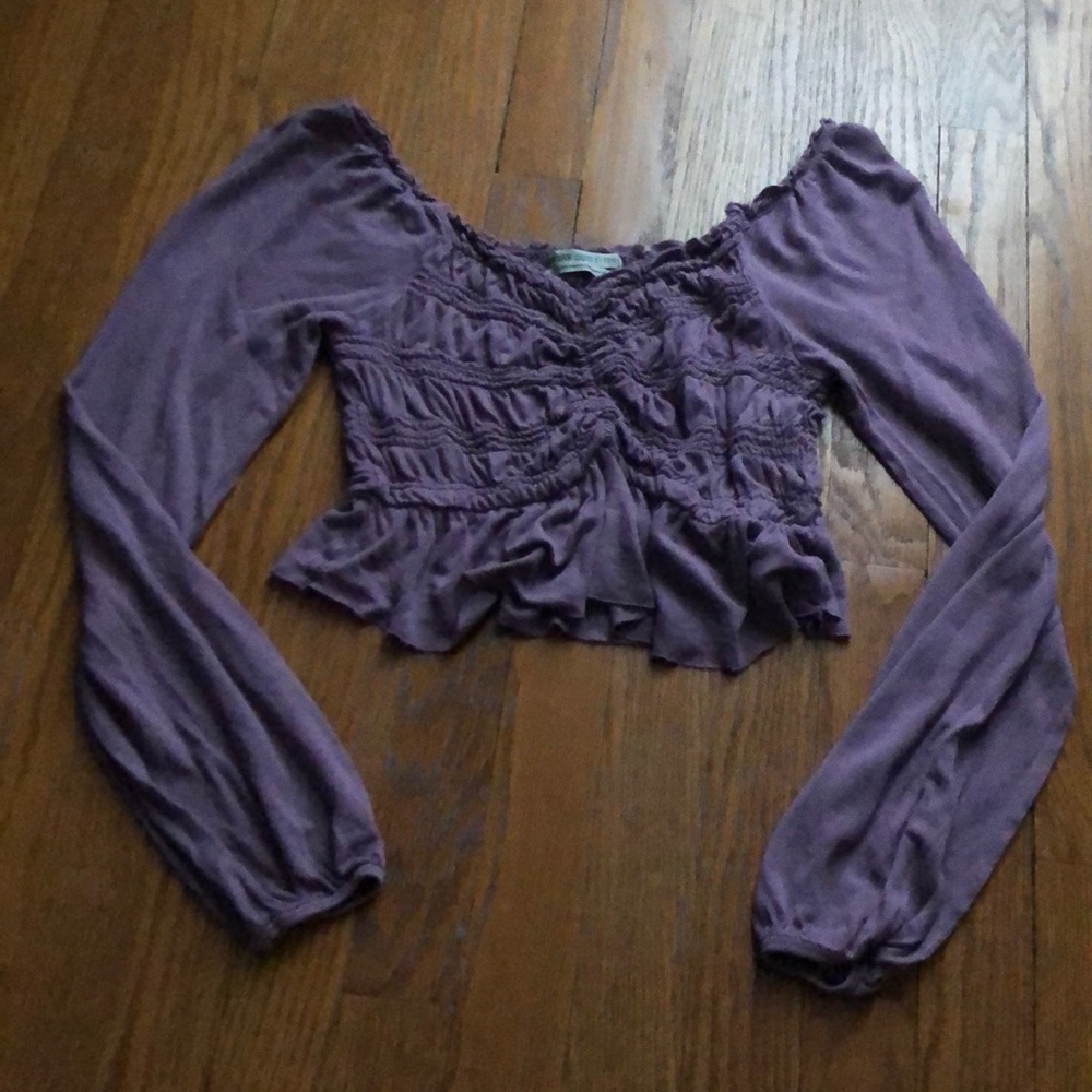 Urban Outfitters Purple Runched Top